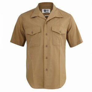 Nwt USMC Men's Khaki Short Sleeve Shirt 15.5  15 1/2